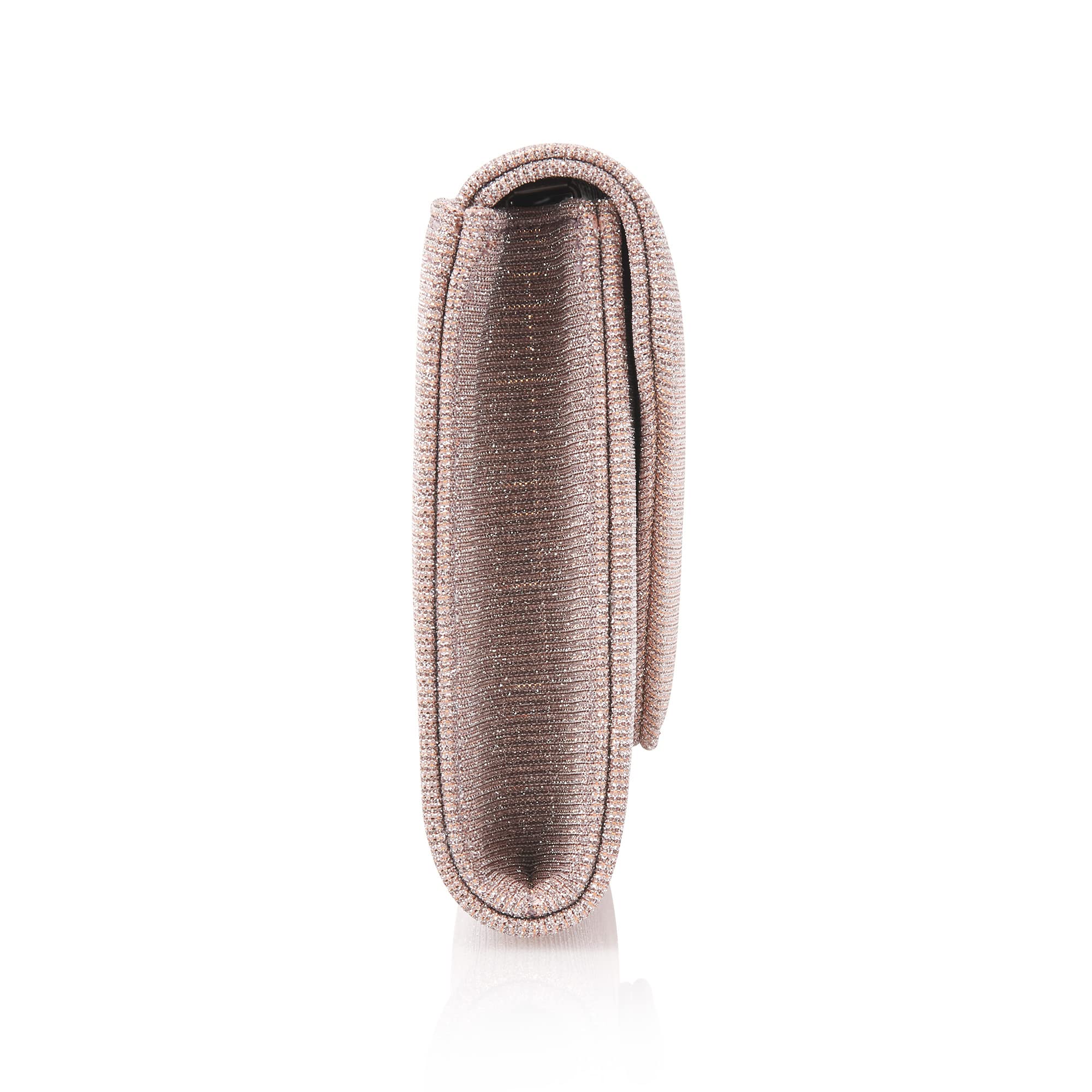 Rainbow Club Saskia Brauttasche Rose Metallic mit Kette