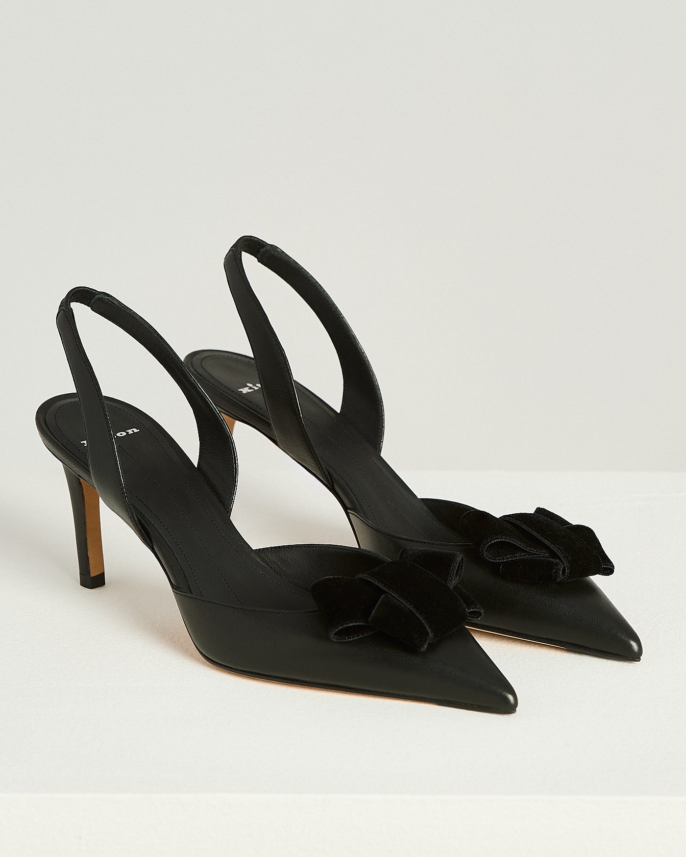 Kiton Shoes Black Lambskin Pump Pumps schwarz Leder Gr.38