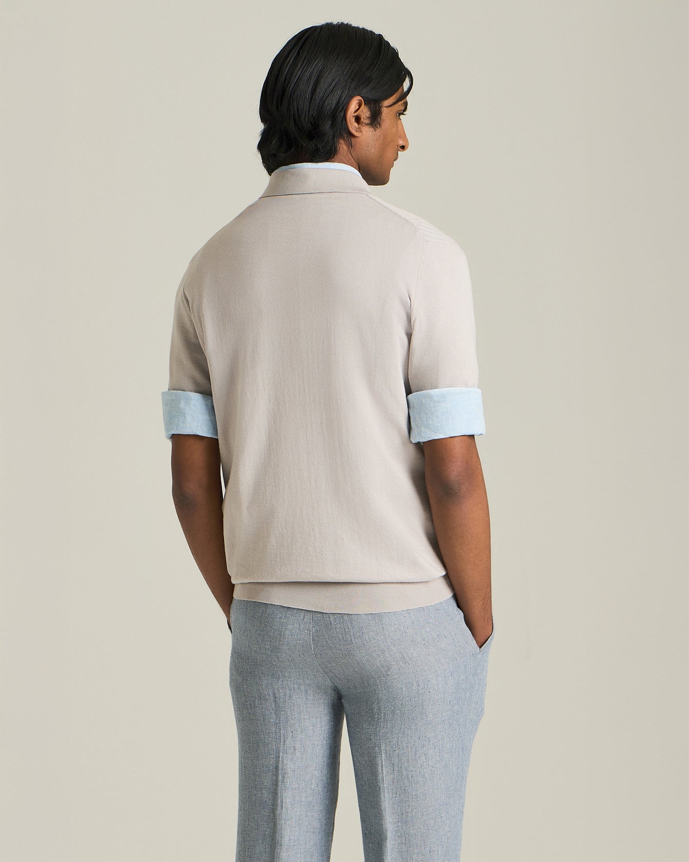 Kiton Cotton Polo Shirt Poloshirt Baumwolle Gr. L Gerippt