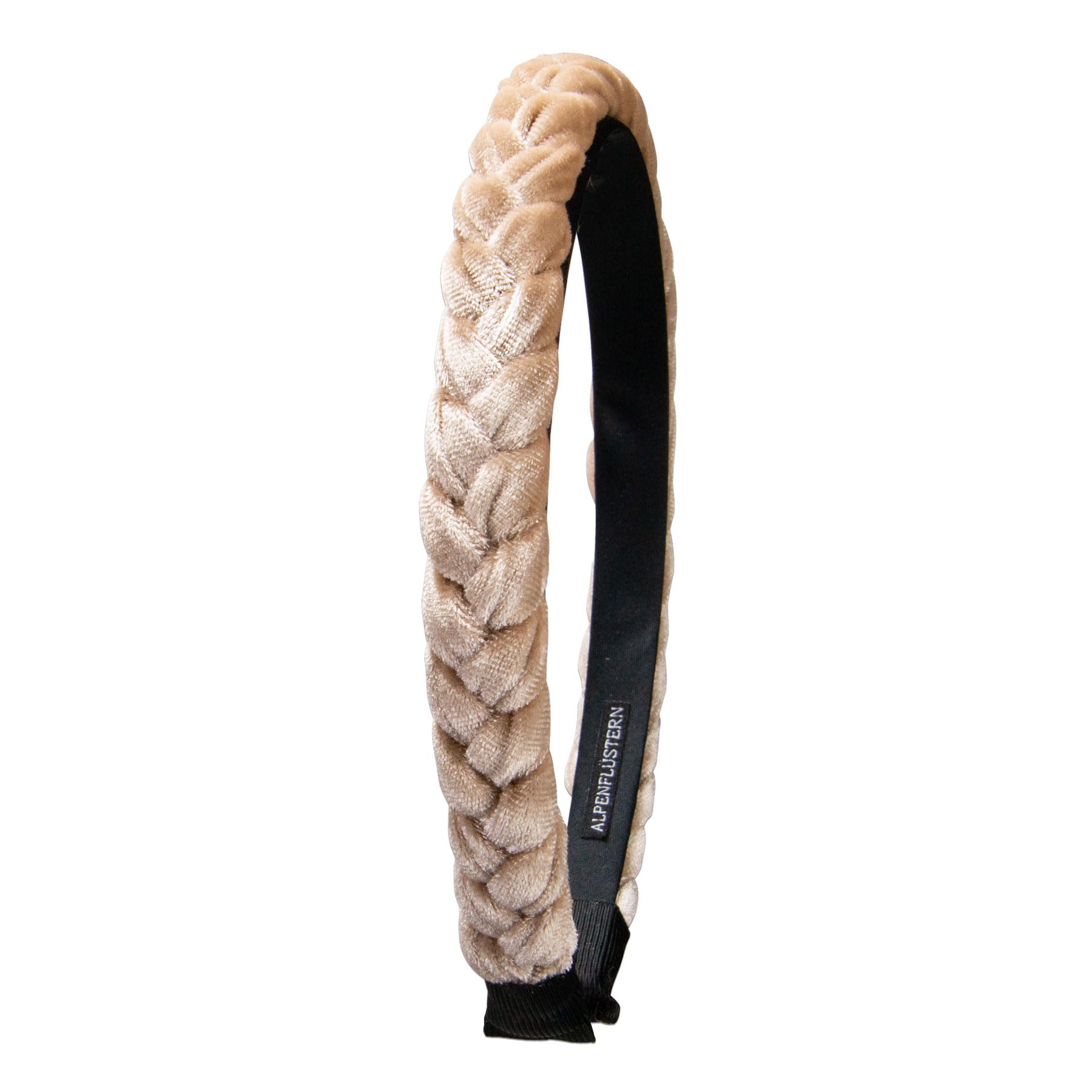 Alpenflüstern Samt ADV160 Haar-Reif beige-braun schmal