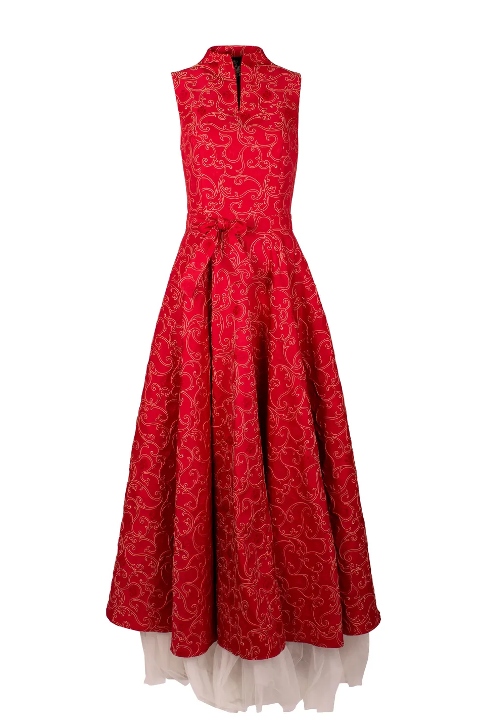 Rettl Women Destiny Abendkleid rot bodenlang Seide