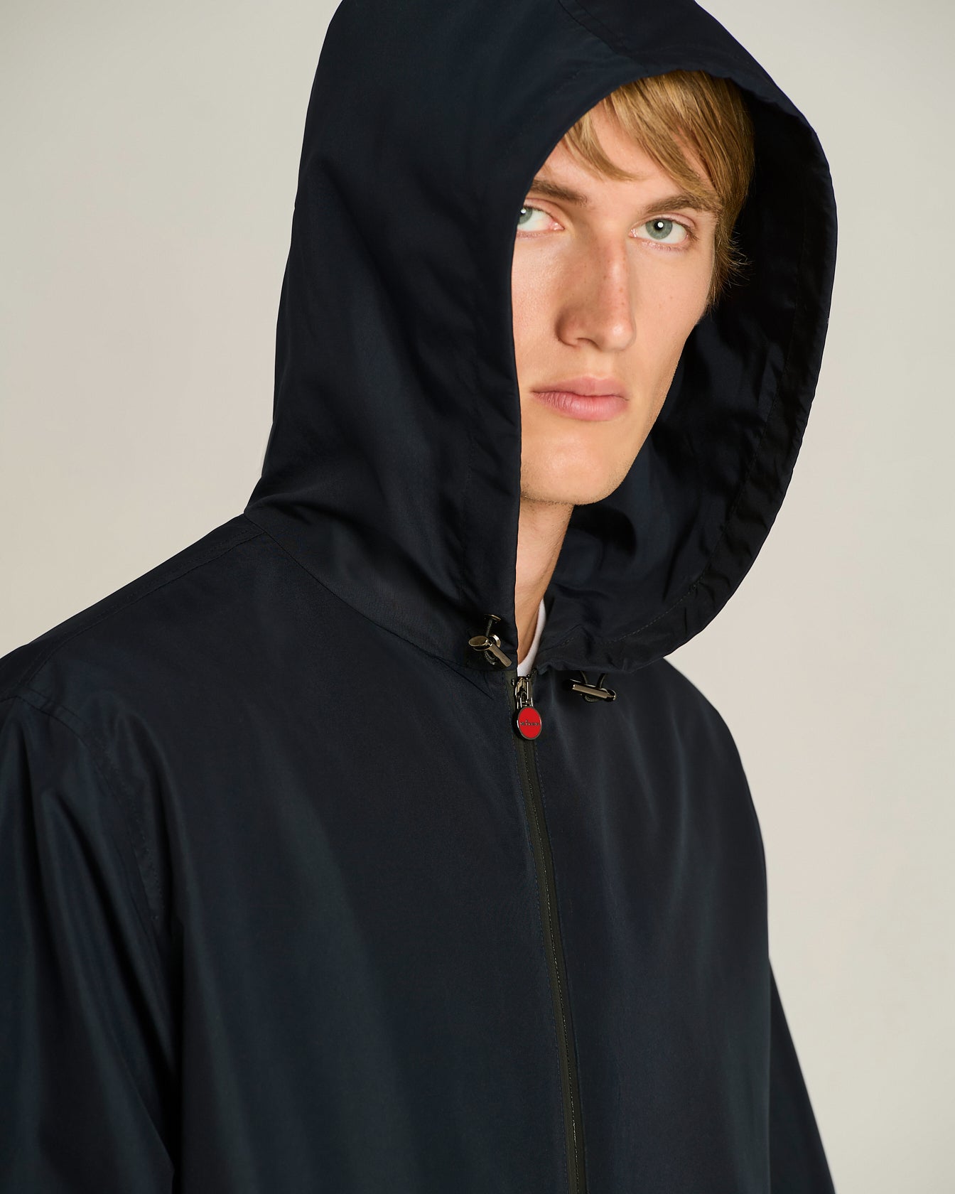 Kiton Outerwear Kapuzenjacke Gr. 50 navy leicht