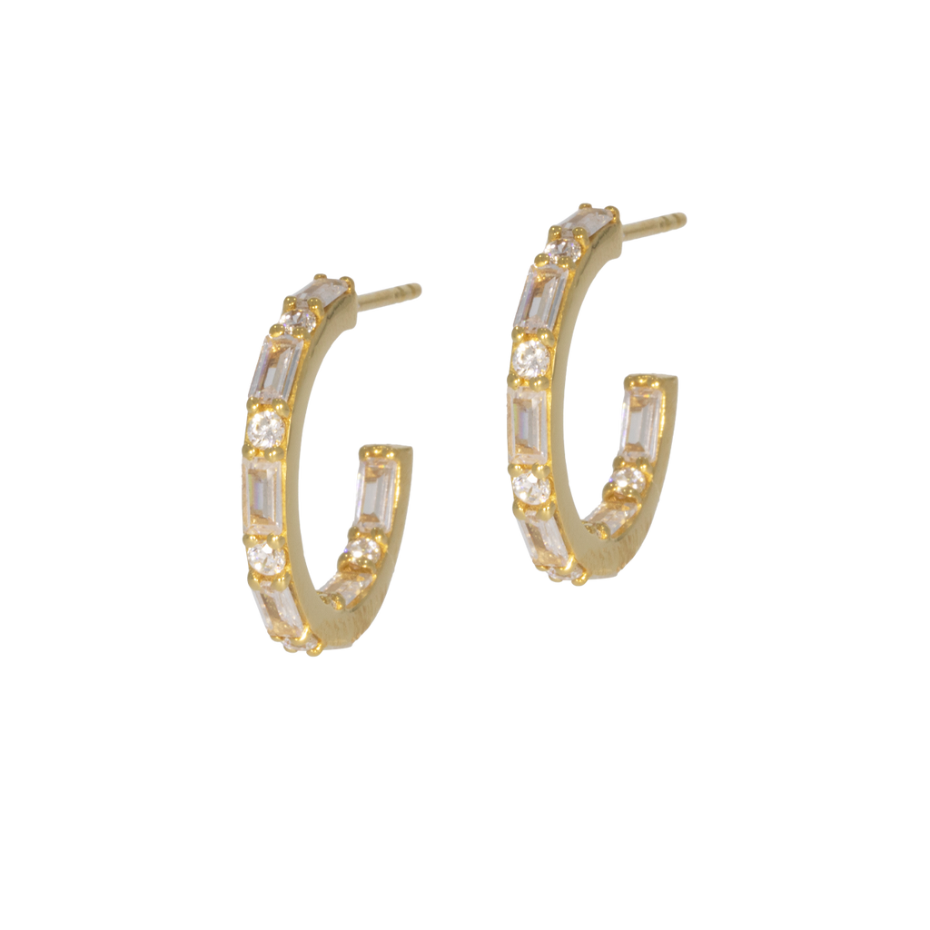 Juvelan Artist Creolen Silber Kristall 2 cm Zirkonia