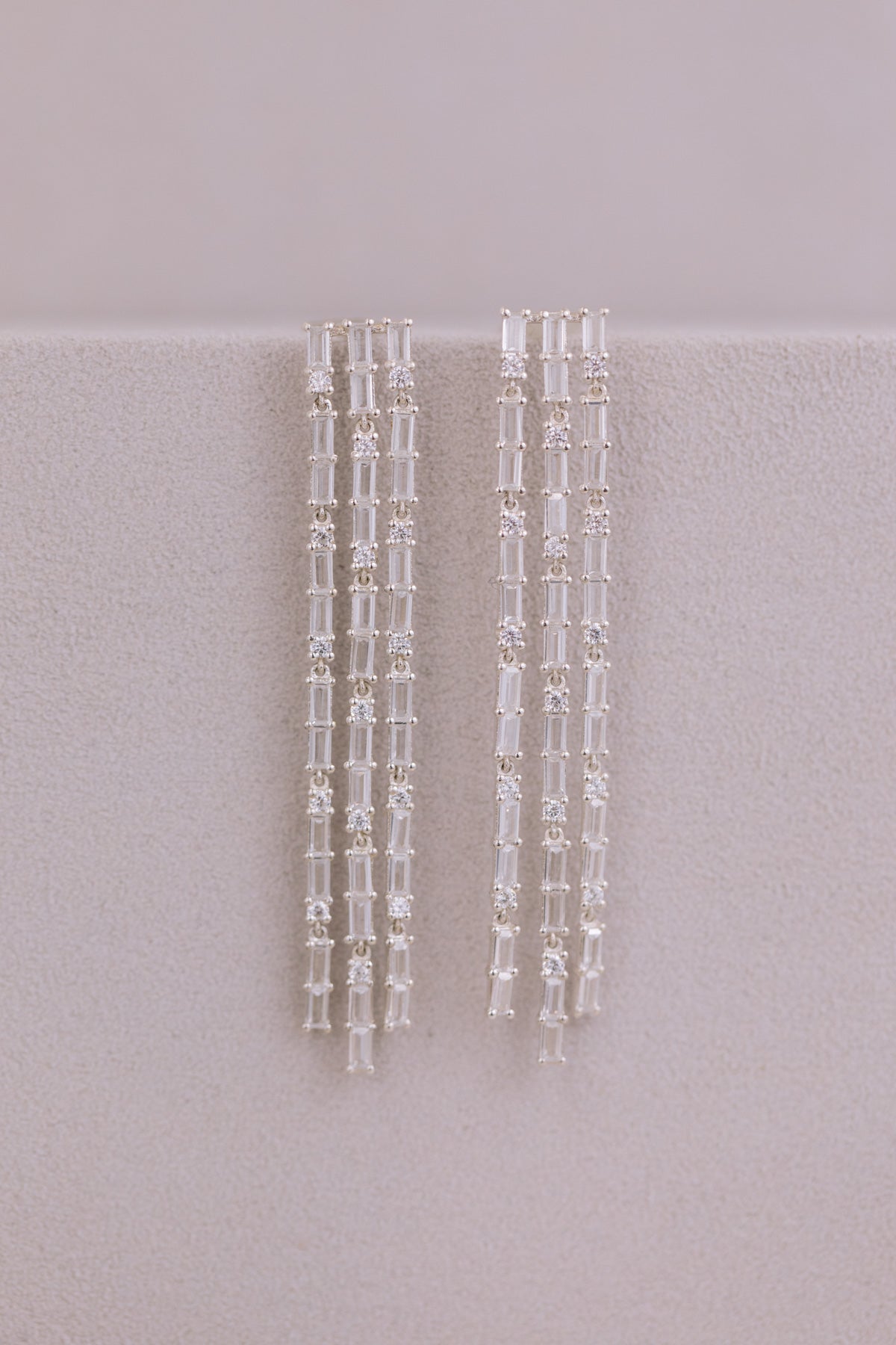 Juvelan My Highlight Ohrringe Baguette 7 cm Silber