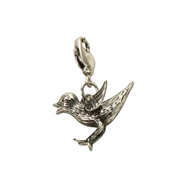 Alpenflüstern DAHEIM Spatz AAH095 Charivari-Anhänger antik-silber