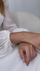 Juvelan Hazel Crystal Bracelet Armband Zirkonia Silber