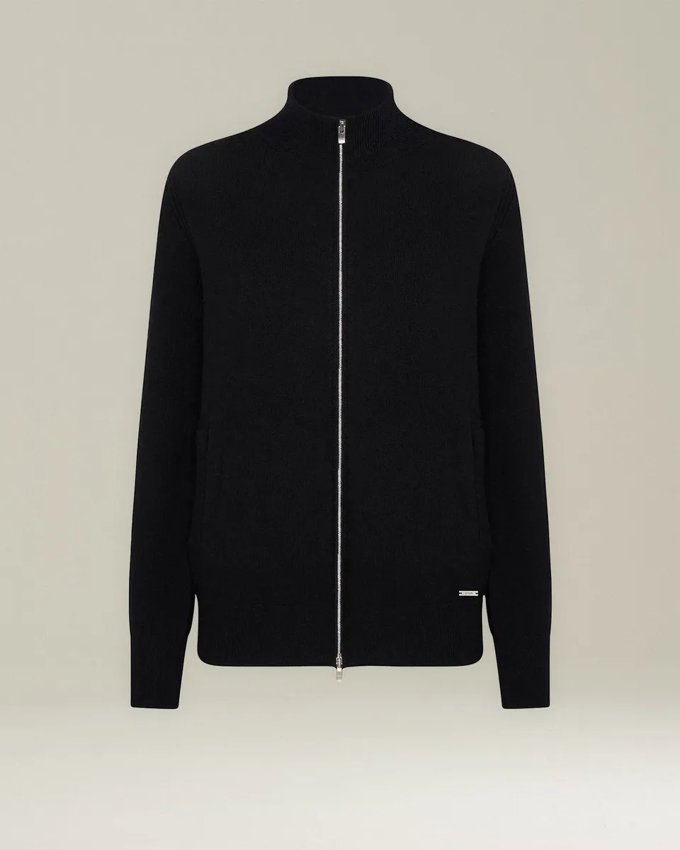 Kiton Zip-Cardigan Kaschmir mit Taschen