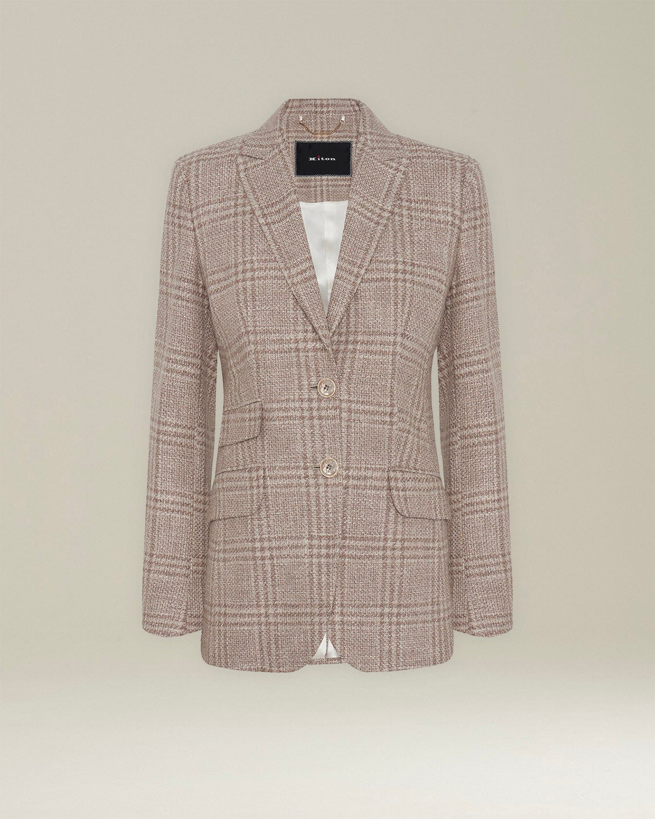 Kiton Jackets Glen Plaid Wool Blazer 40 Wolle