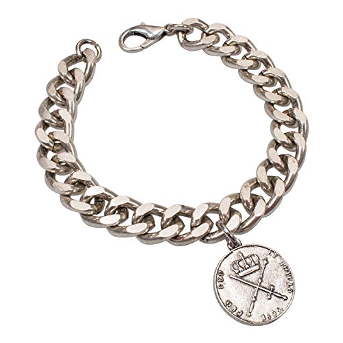Alpenflüstern DAHEIM HAB003 Trachtenarmband Münze antik-silber