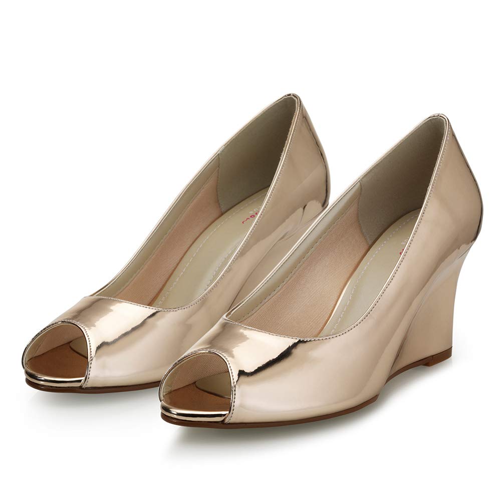 Rainbow Club Luxe Channa Peeptoe Rosé-Gold Gr. 38