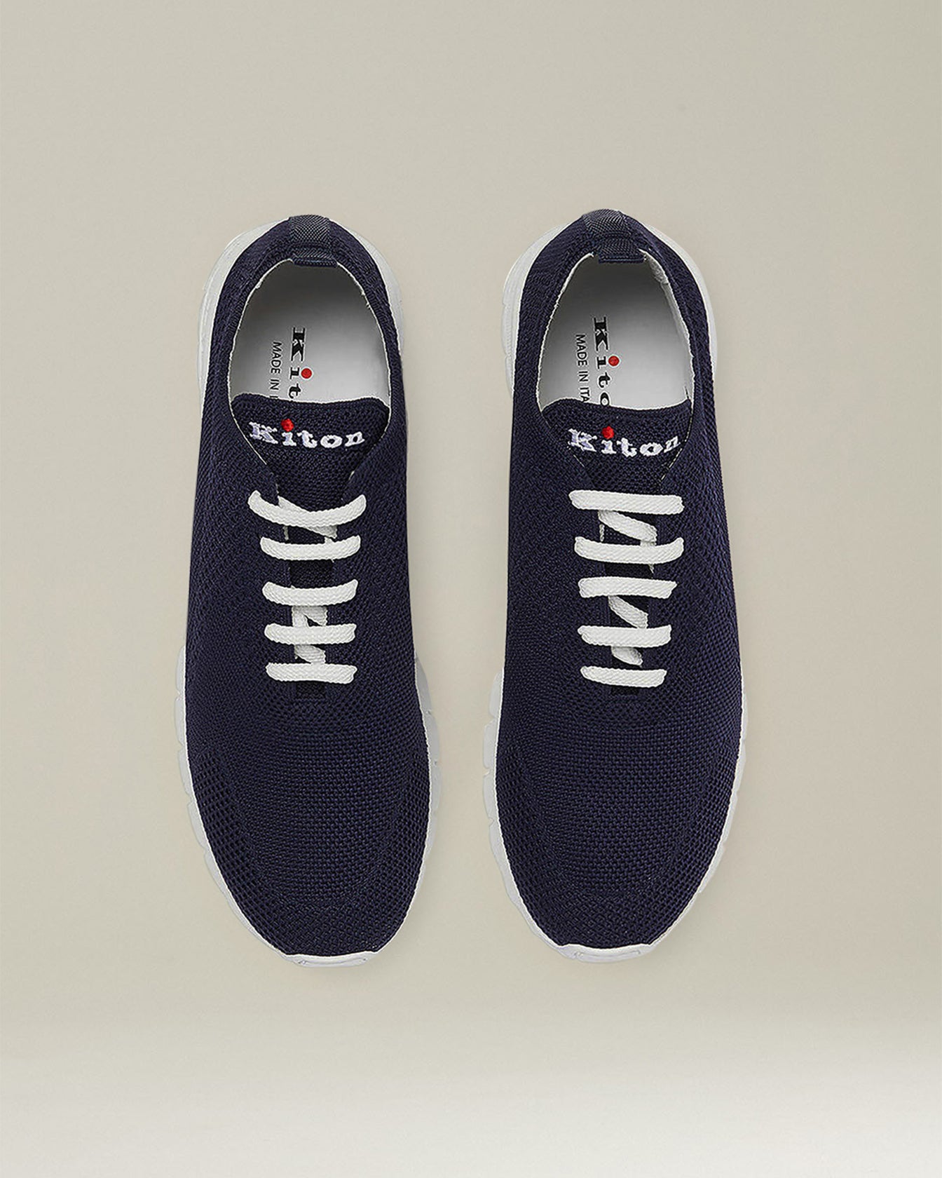 Kiton Sneakers Fit Sneaker Baumwollstrick extra light