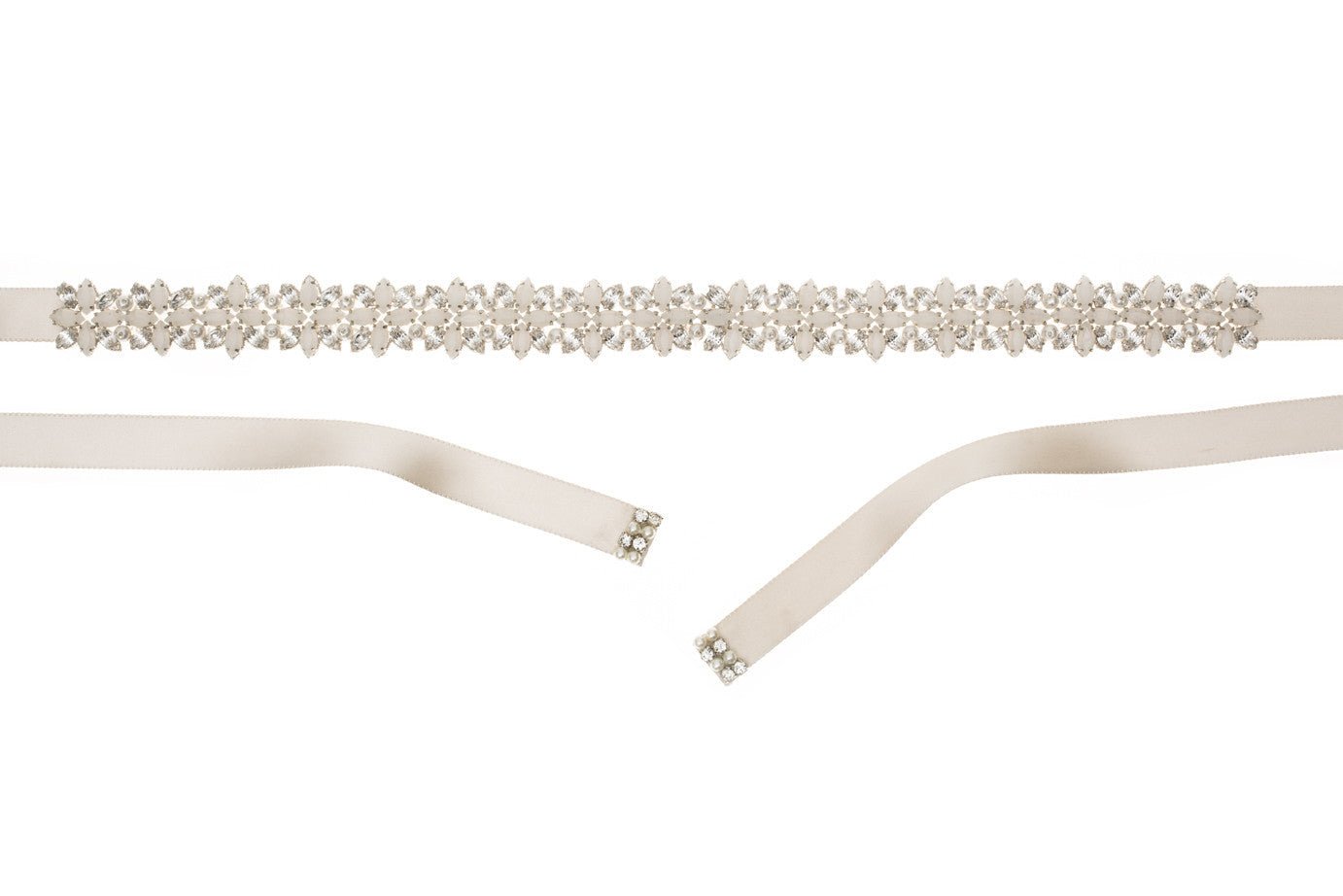 Elizabeth Bower Liddy Brautgürtel Opal Satin 340 mm