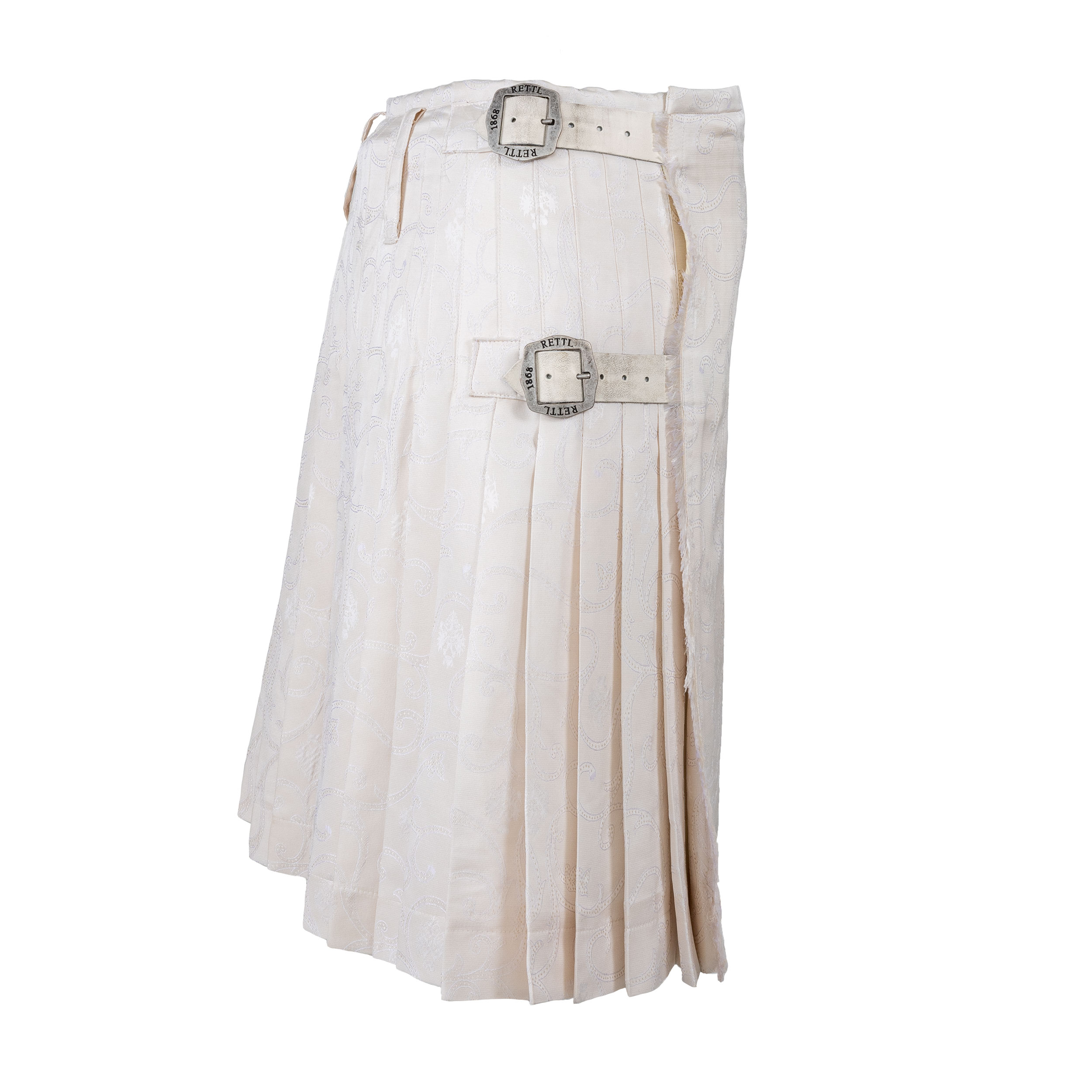 Rettl Rankenseide Creme Kilt Herren Standardgröße