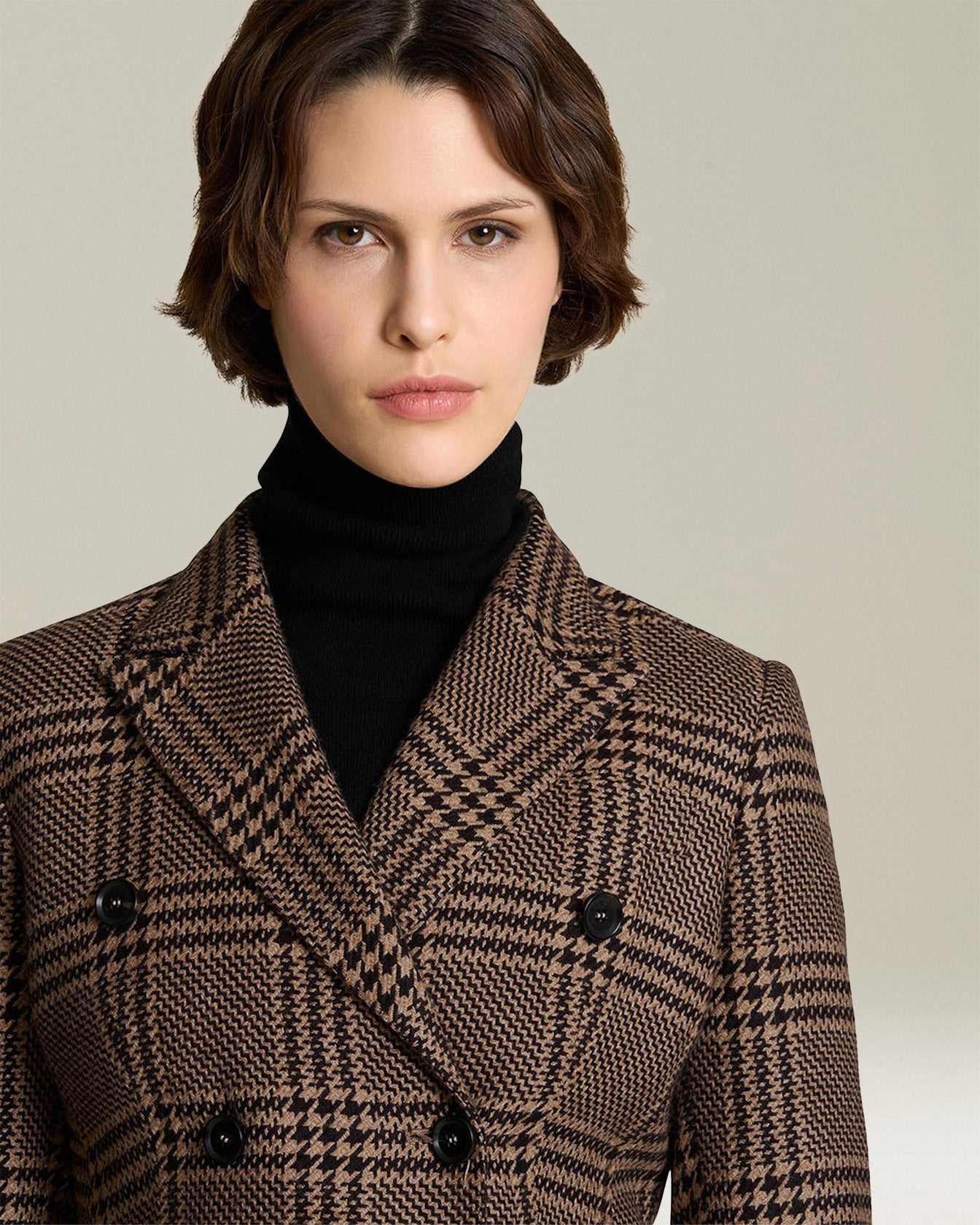 Kiton Jackets Glen Plaid Seide Cashmere Blazer Gr. 40 Damen