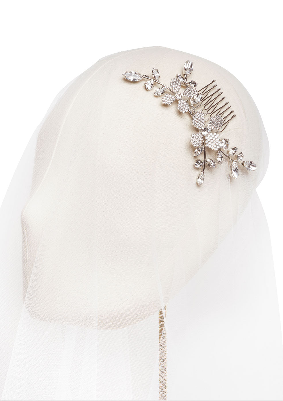 Elizabeth Bower June Crystalla Mini Braut Haarkamm Gold