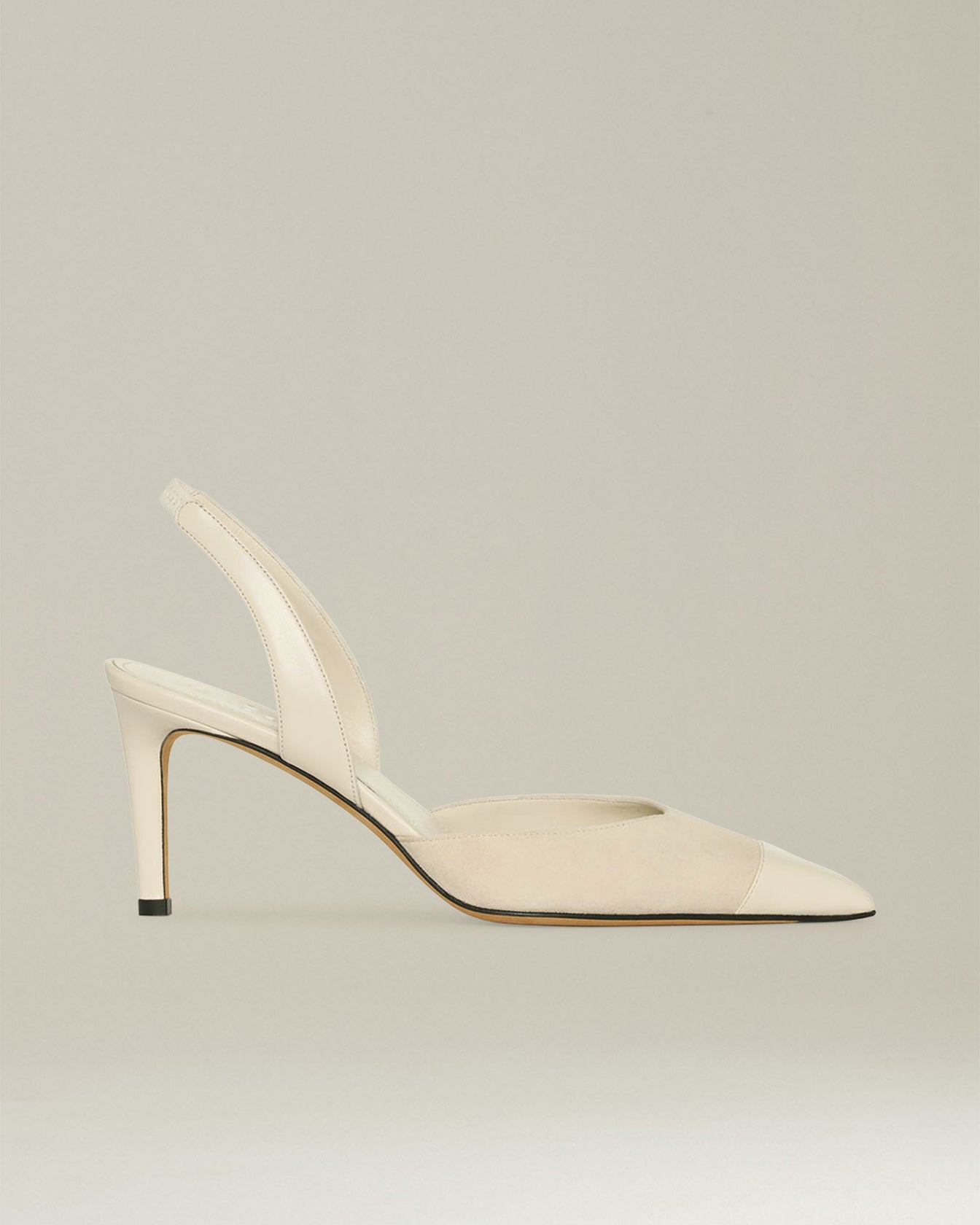 Kiton Slingback Pumps Damen Wildleder Gr.38 Absatz 7cm