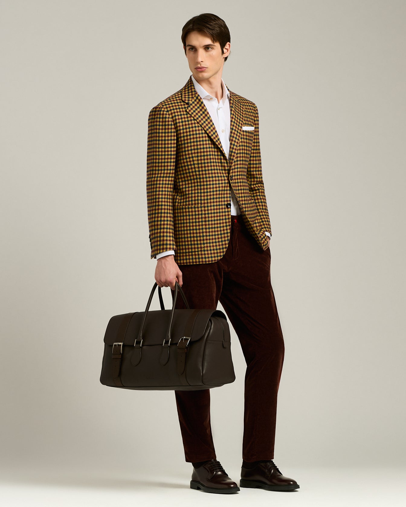 Kiton Trousers Dark Brown Corduroy Hose Braun Cord