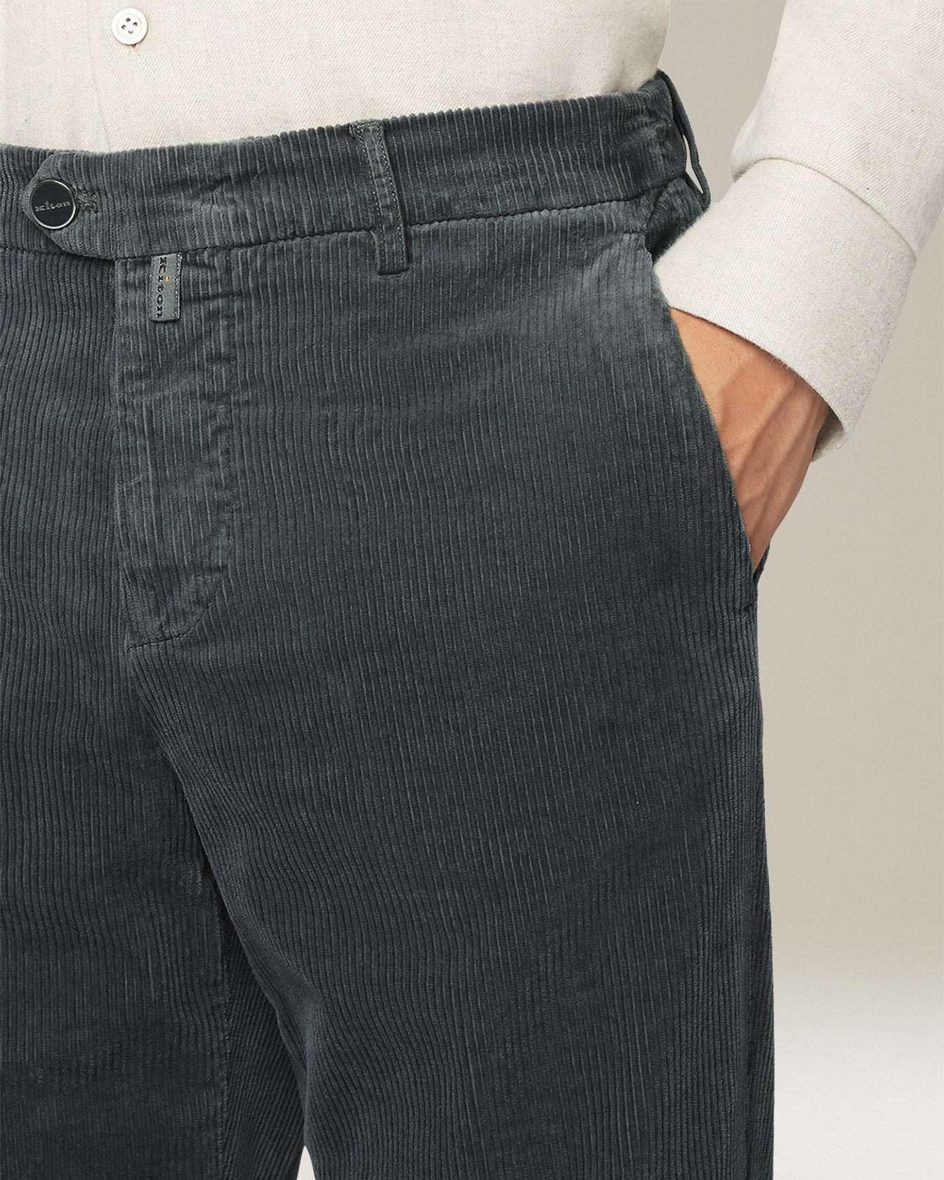 Kiton Trousers Hose Baumwolle Kaschmir Semi-Classic 34