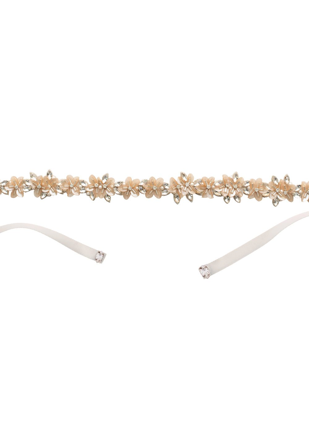Elizabeth Bower Francine Floral Brautgürtel Pearl Strass