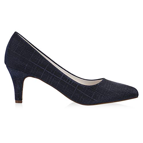 Rainbow Club Luxe Collection Brooke Pumps Navy Metallic 6,5 cm