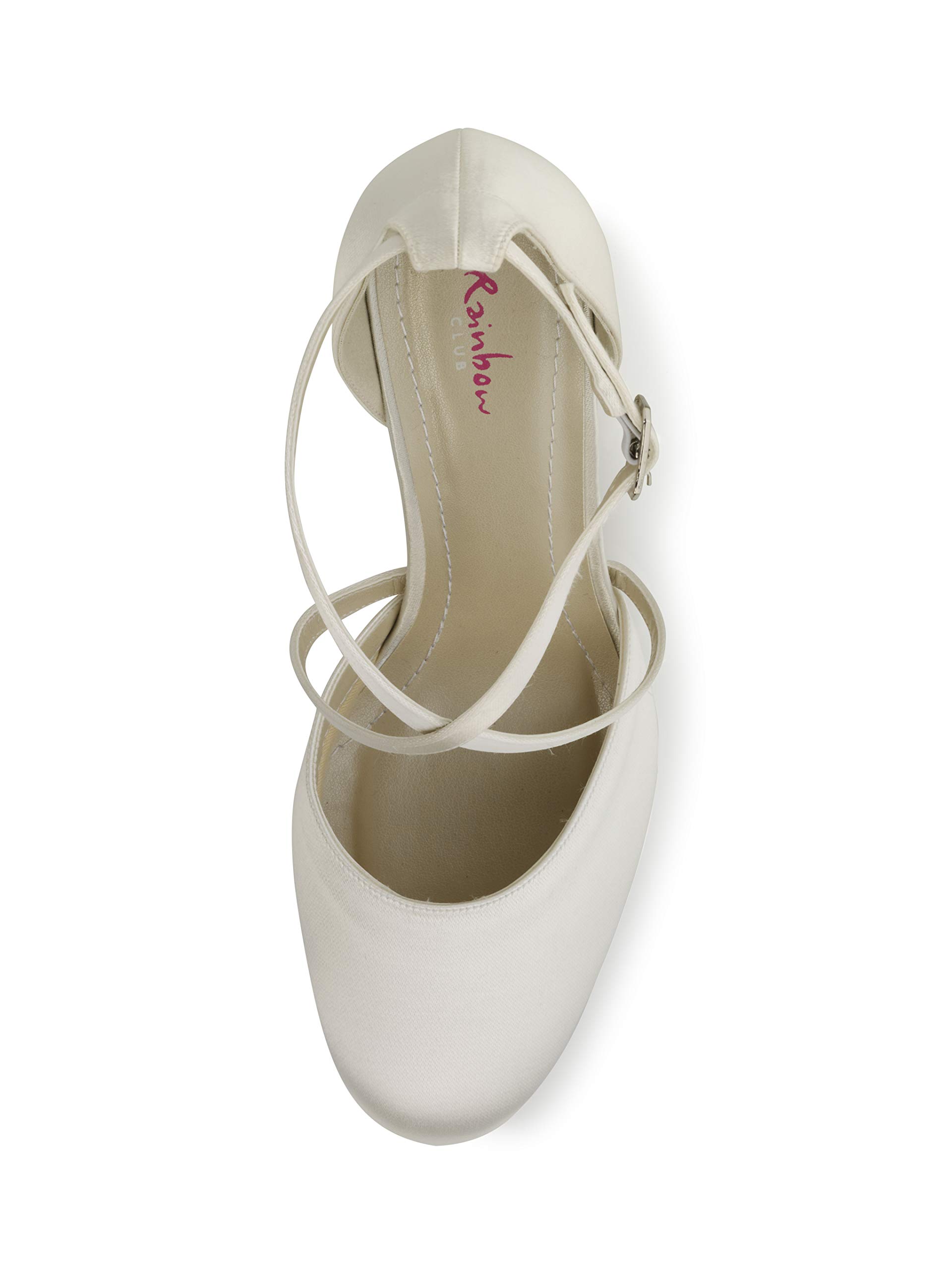 Rainbow Club Essentials Olaila Pumps Satin Ivory Blockabsatz