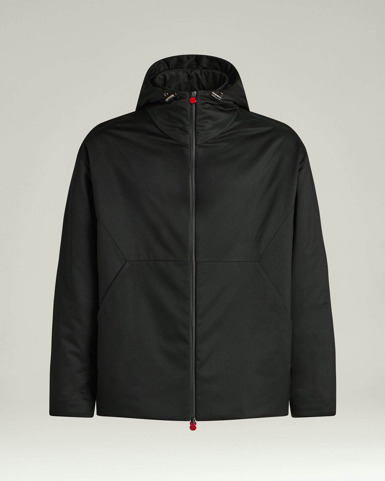 Kiton Outerwear Jacke schwarz Kapuze Gr. 50