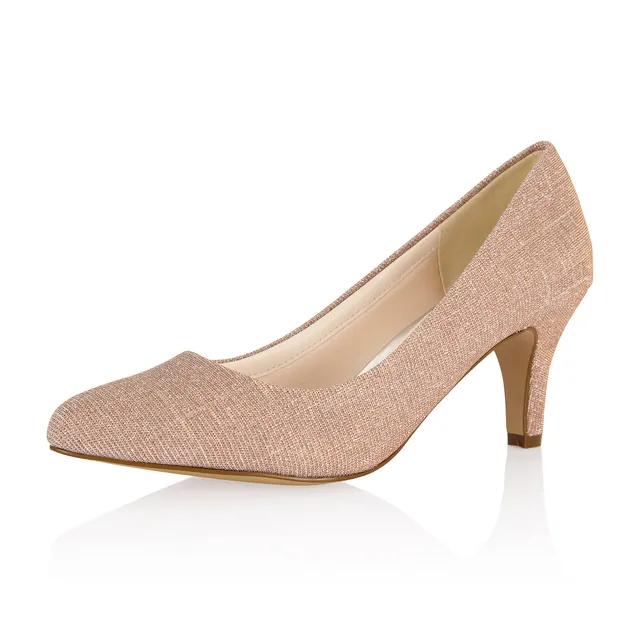 Rainbow Club Luxe Collection Brooke Pumps Rose Metallic 6,5 cm