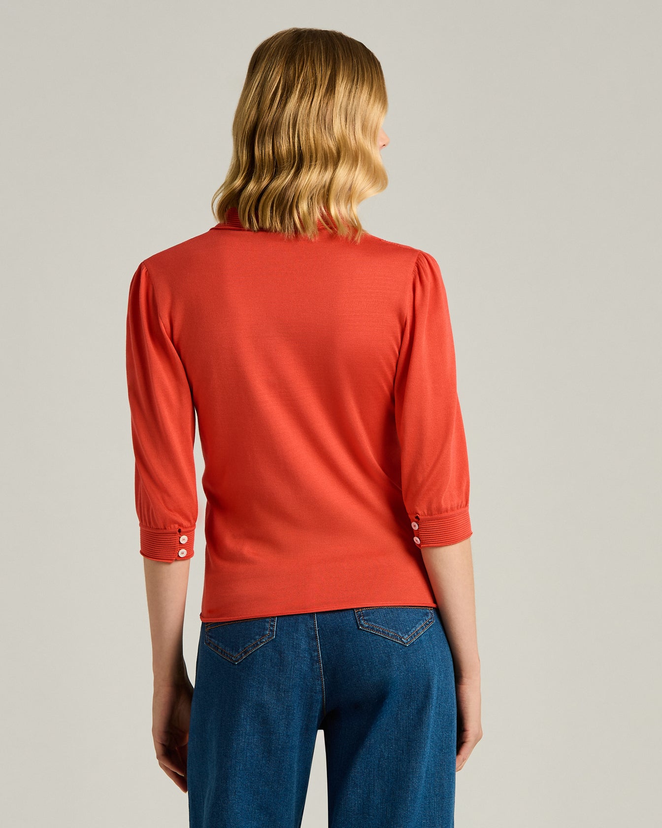 Kiton Polo Seiden Polo Koralle Gr 40 Festkleidung