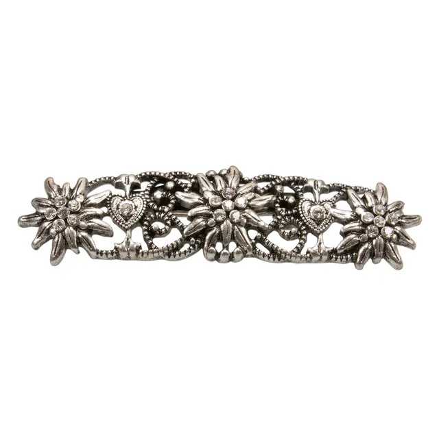 Alpenflüstern DAHEIM API098 Blusen-Brosche Edelweiss antik-silber