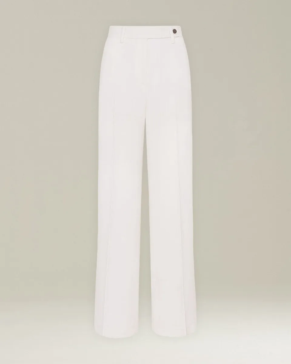 Kiton Trousers Wollhose Gerade Weit Monochrome Napoli