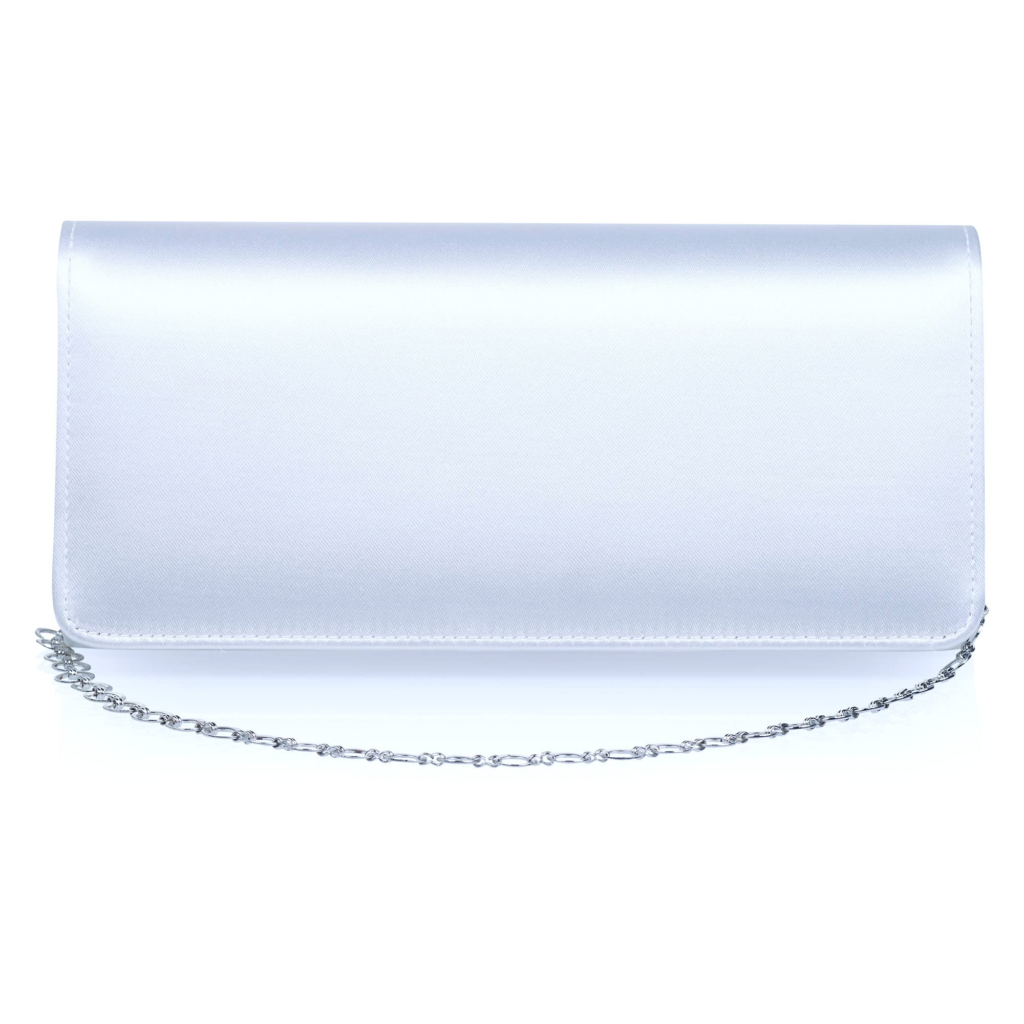 Rainbow Club Handbags Santie Brauttasche White Satin Kette