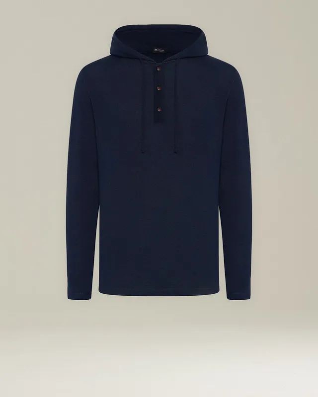 Kiton Knitwear Maglia Cappuccio Kapuzenpullover Kaschmir Seide