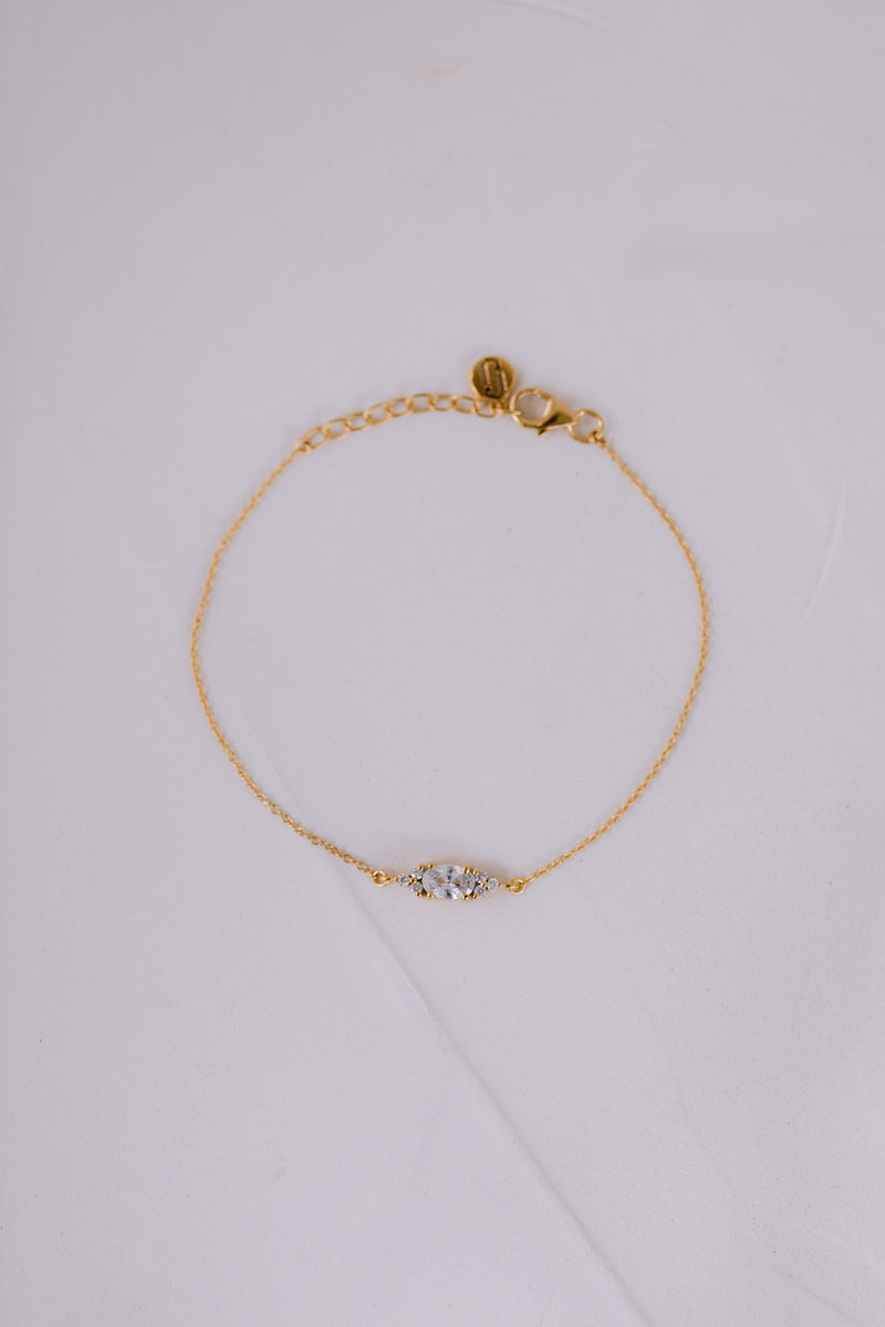 Juvelan Dazzling Beauty Kristall Armband Silber 15 cm