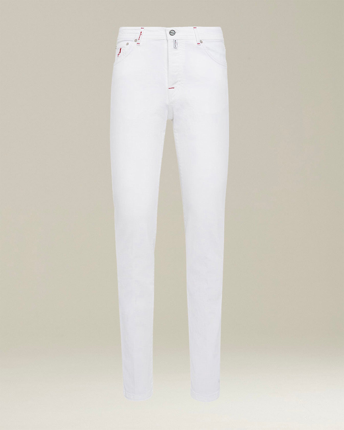 Kiton Essentials Slim Jeans weiß Gr. 32 Bio-Baumwolle