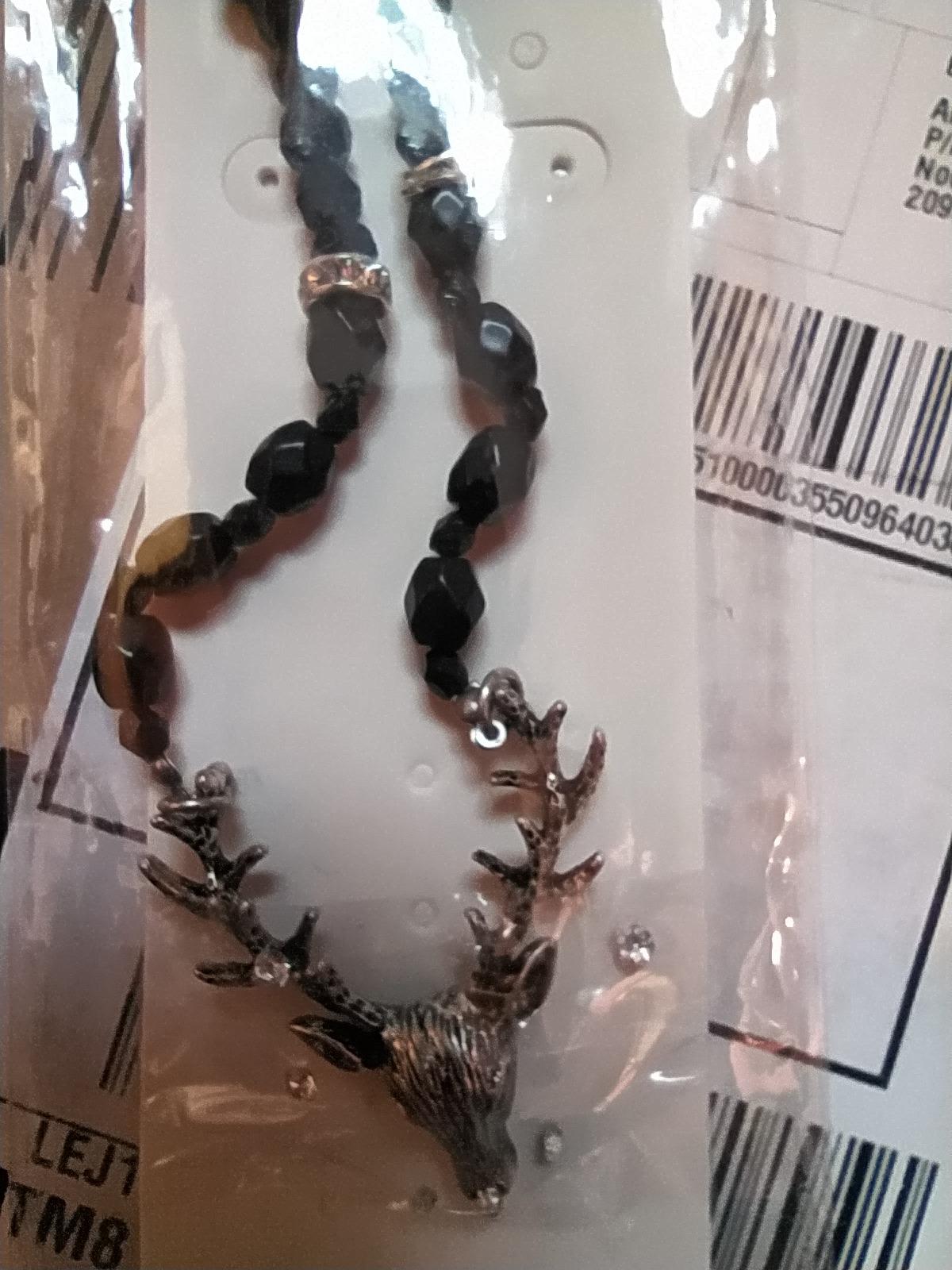 Alpenflüstern DAHEIM DHK203 Dirndlkette Hirsch creme-weiß