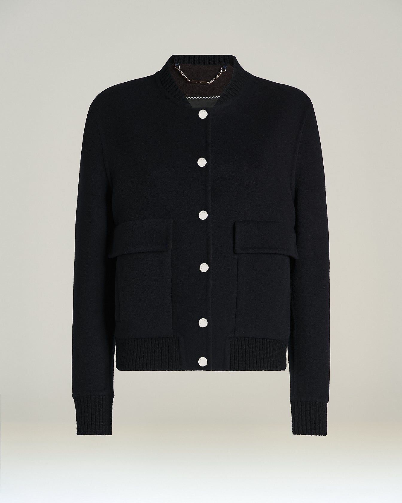 Kiton Outerwear Bomberjacke Blau Reines Kaschmir Gr. 36-48