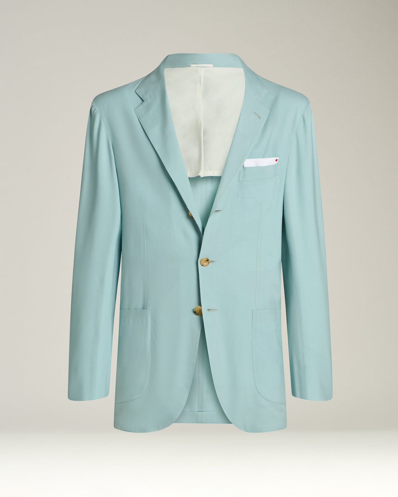 Kiton Azure Cashmere Sakko Kaschmir Blau 50
