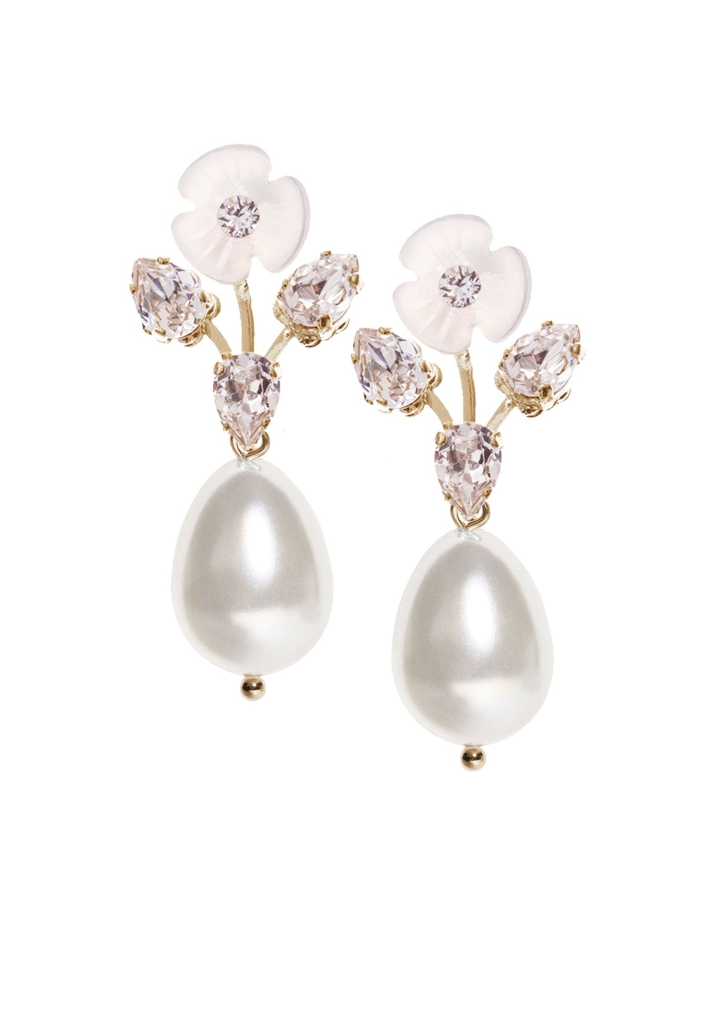 Elizabeth Bower Oleander Bauble Hängeohrringe Blumen