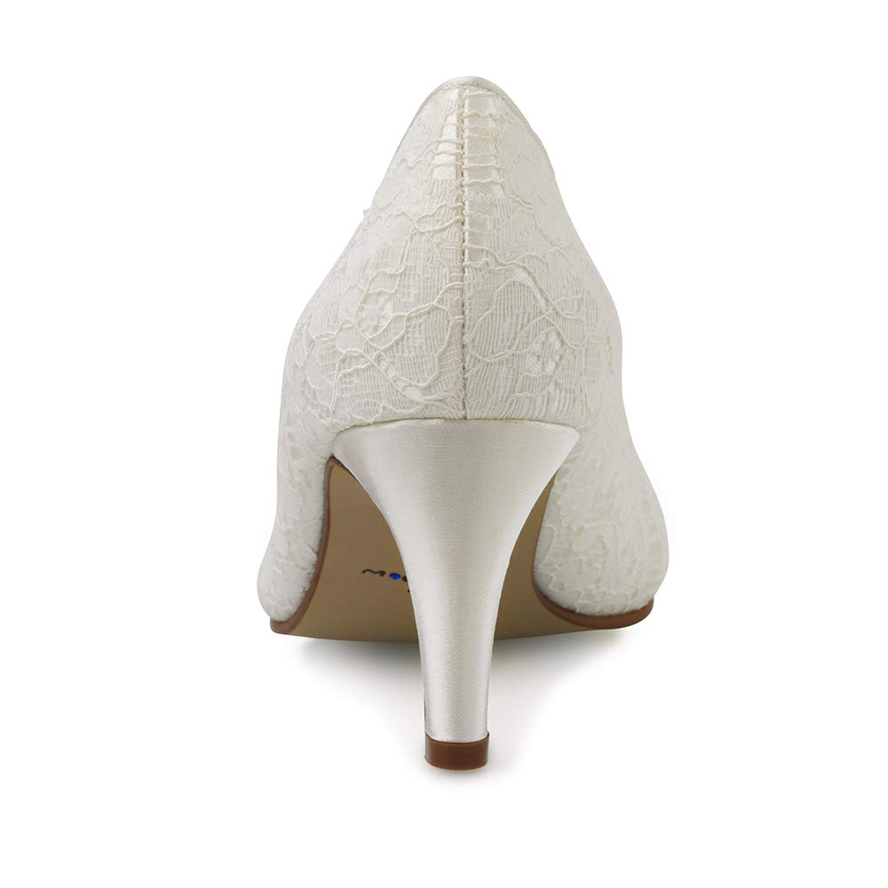 Rainbow Club Timeless Collection Pattie Brautschuhe Ivory Spitze