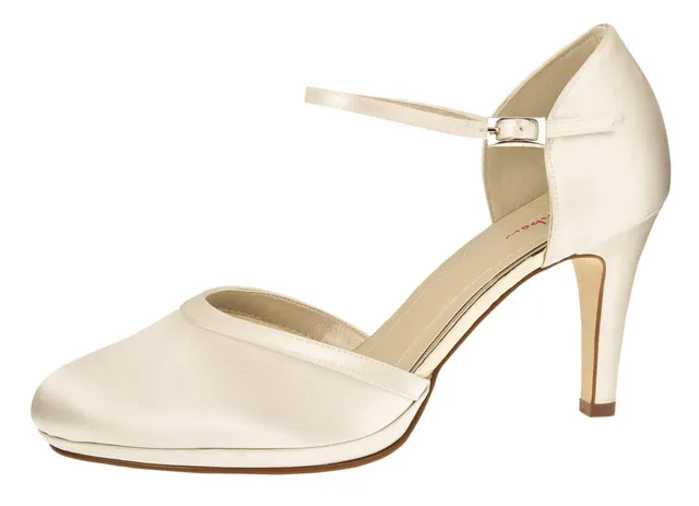 Rainbow Club Joni Brautschuhe Ivory Satin Gr. 37 Klassisch