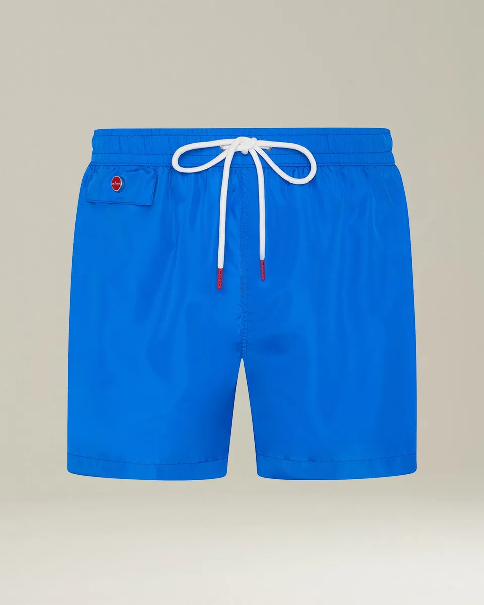 Kiton Badehose Polyester bluette Boxer kurz