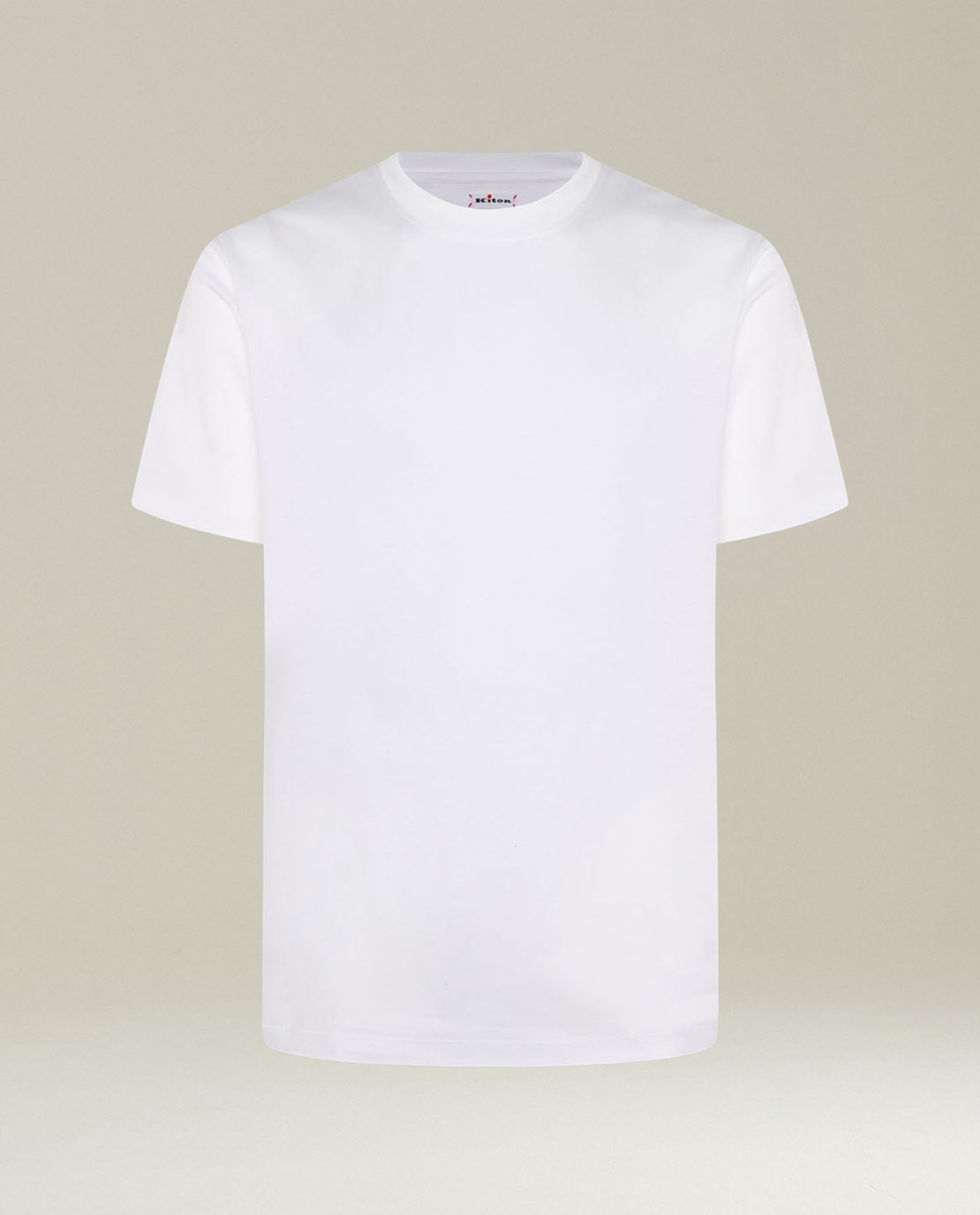 Kiton Polo White Milano Cotton T-Shirt weiß Gr.M Baumwolle