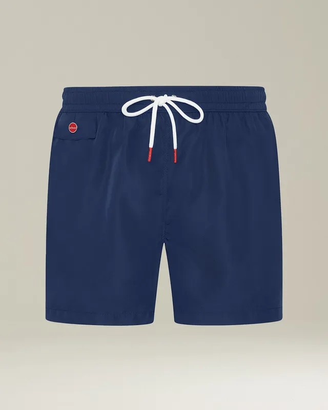 Kiton Swimwear Costume Mare Badehose Blau Polyester