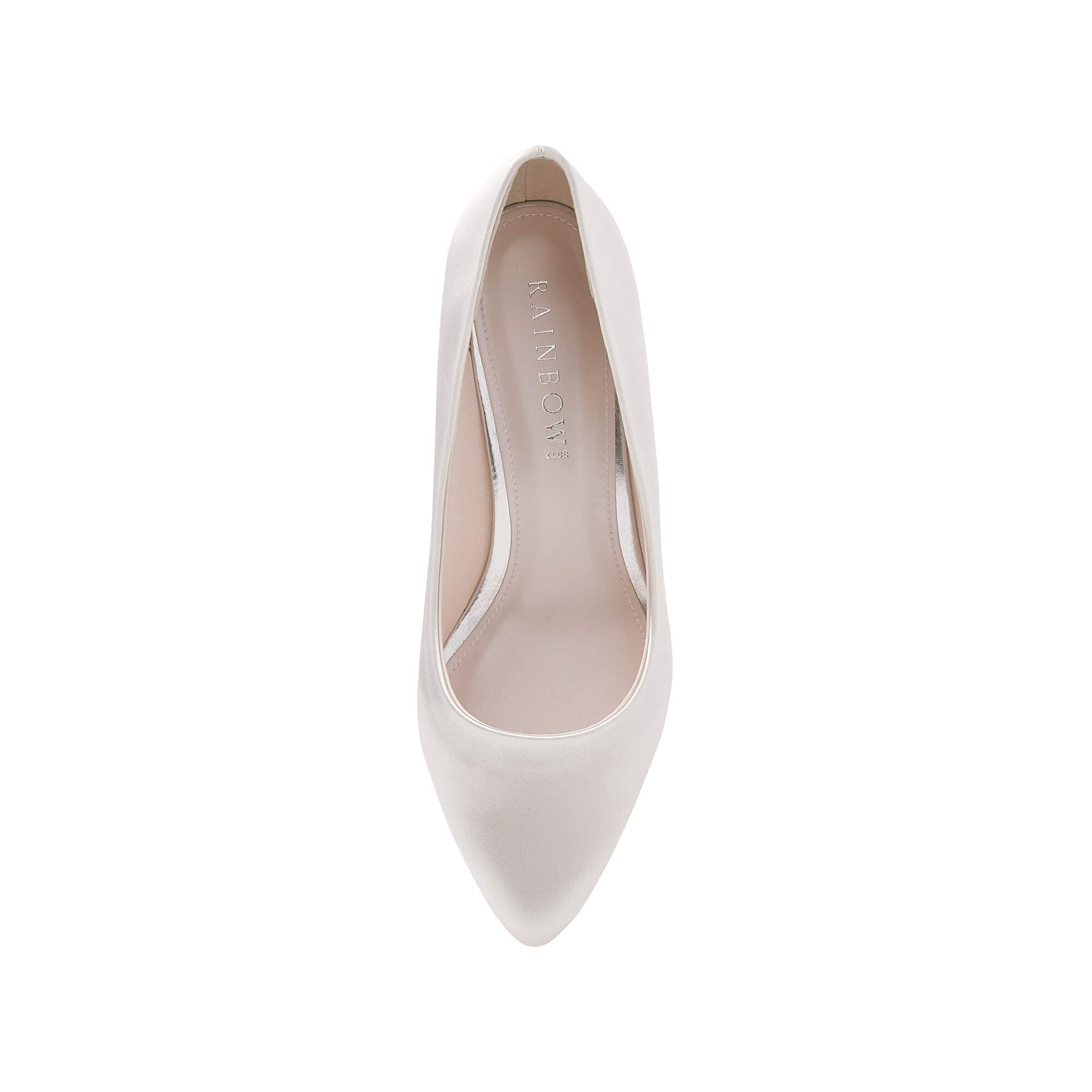 Rainbow Club Wide Fit Bo Brautpumps Ivory Satin 6,5cm