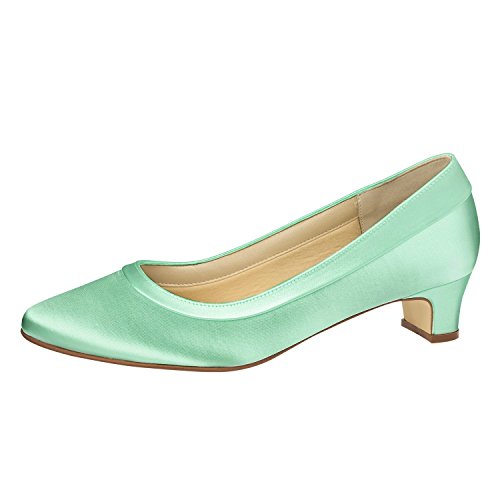 Rainbow Club Timeless Brenda Pumps Ivory Satin Blockabsatz