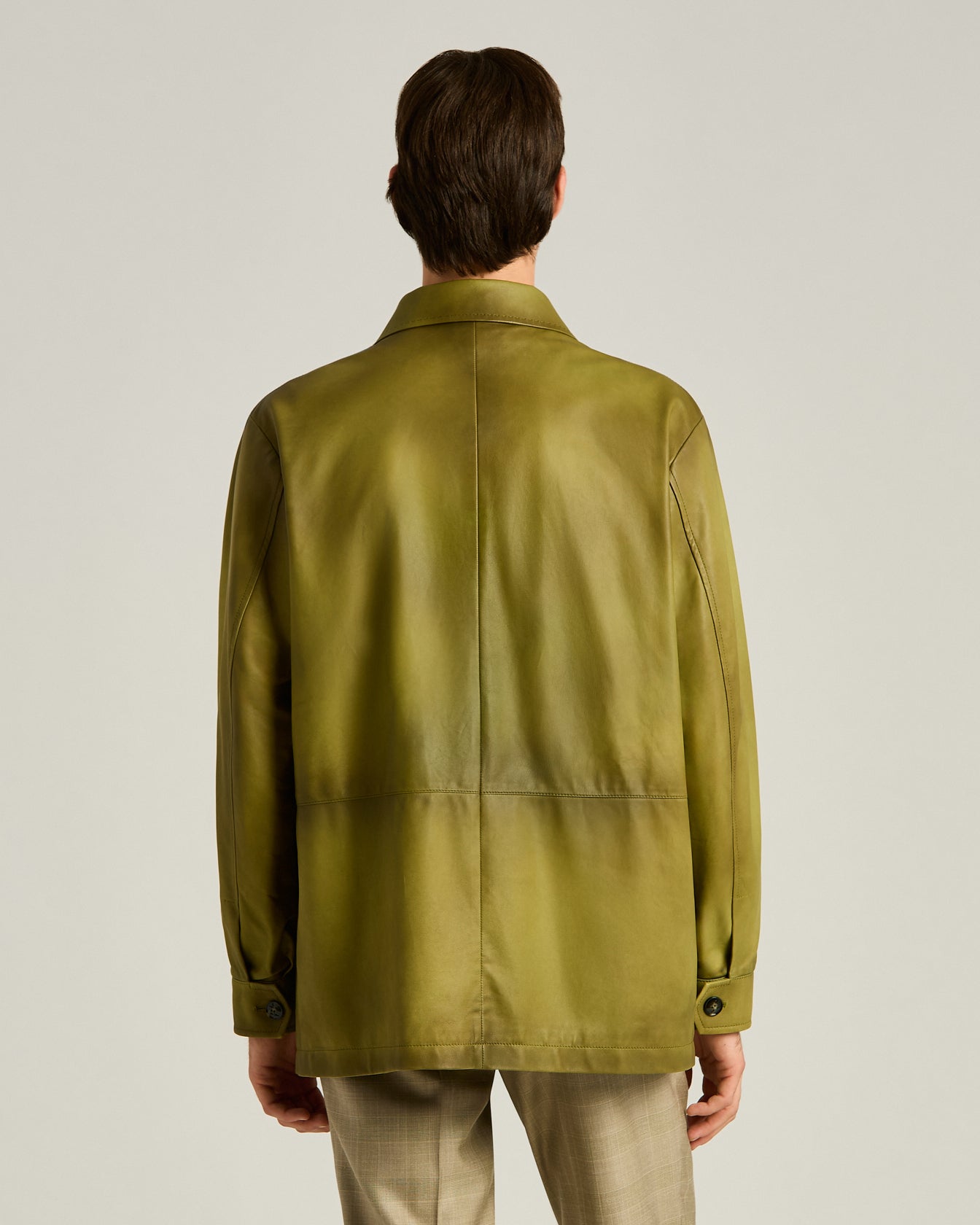 Kiton Lederjacke Lammleder Blouson Herren
