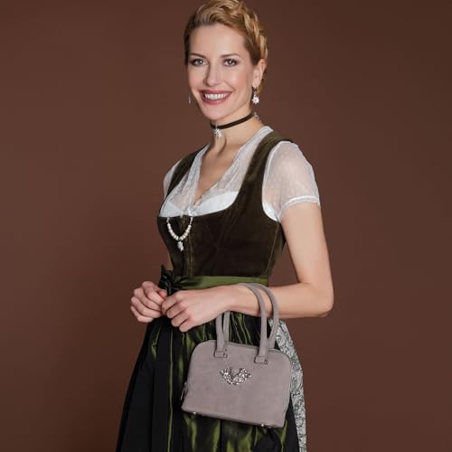 Alpenflüstern DAHEIM DTA094 Trachtentasche Hirsch taupe