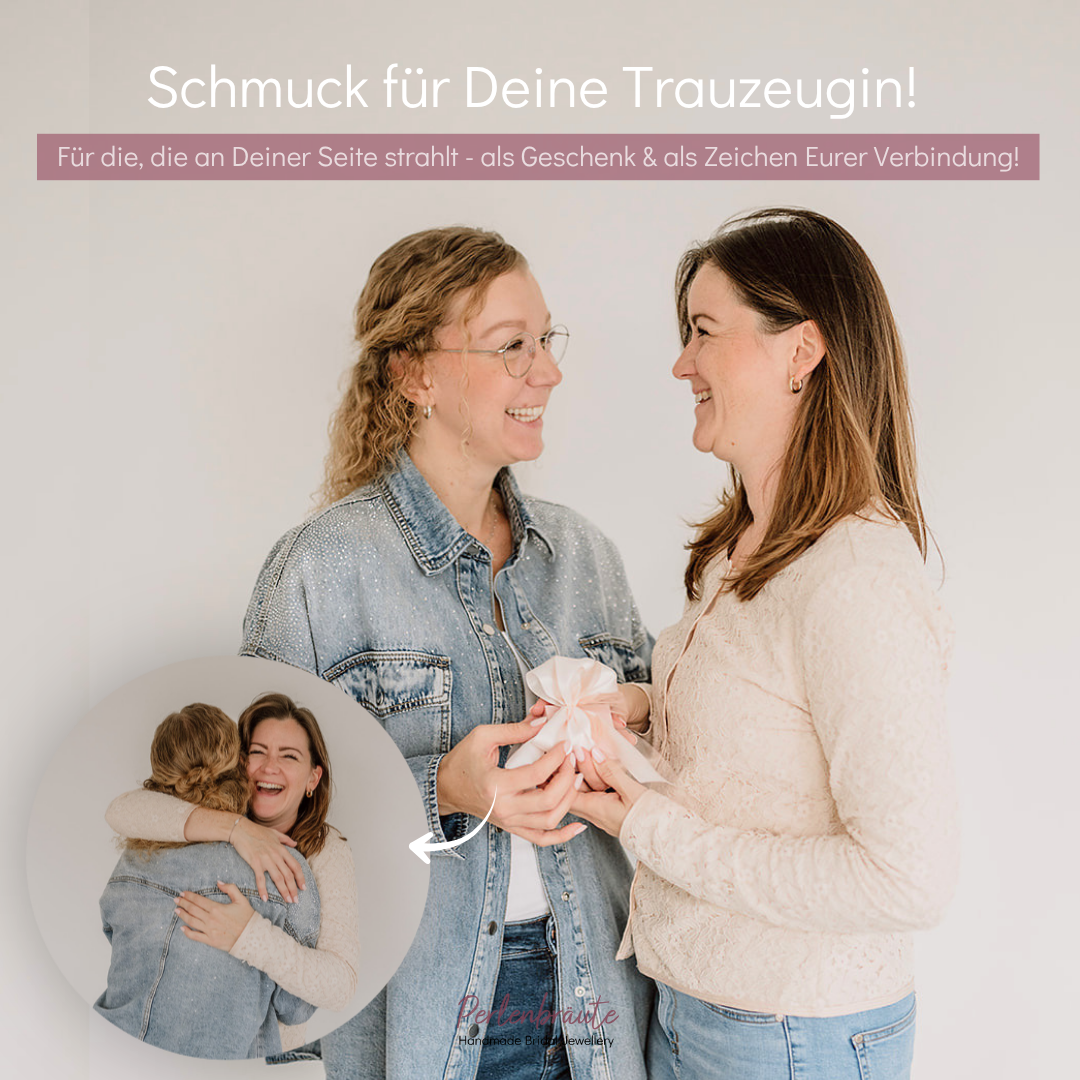 Perlenbräute Kaya Armband Gold dezent 17-20cm Trauzeugin