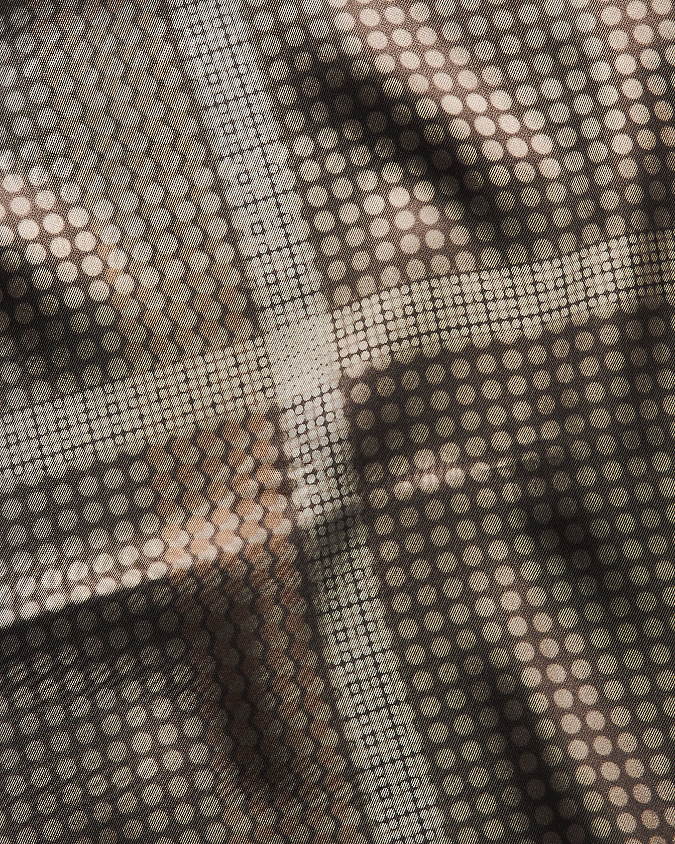 Kiton Brown Silk Scarf Seidentuch braun 90x90