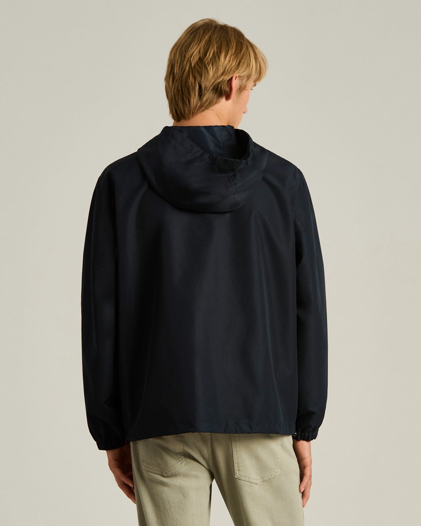 Kiton Outerwear Kapuzenjacke Gr. 50 navy leicht